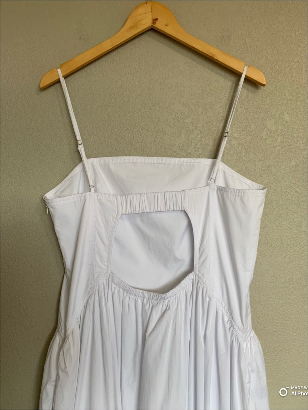 Madewell White Poplin Seamed Maxi Dress Size 14 NWT White Cotton Summer Dress - Picture 9 of 17
